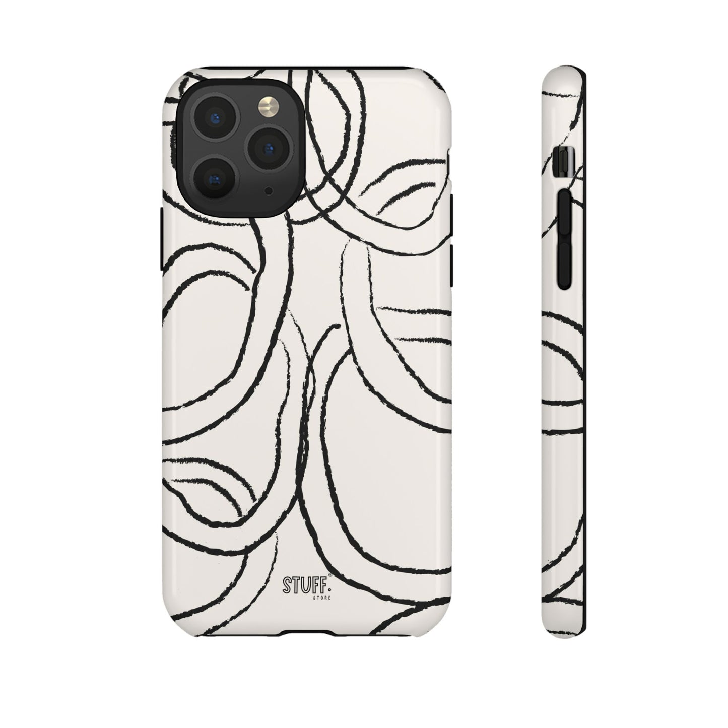 Doodly Case | Coque résistante double protection avec Design Gribouillis Minimaliste