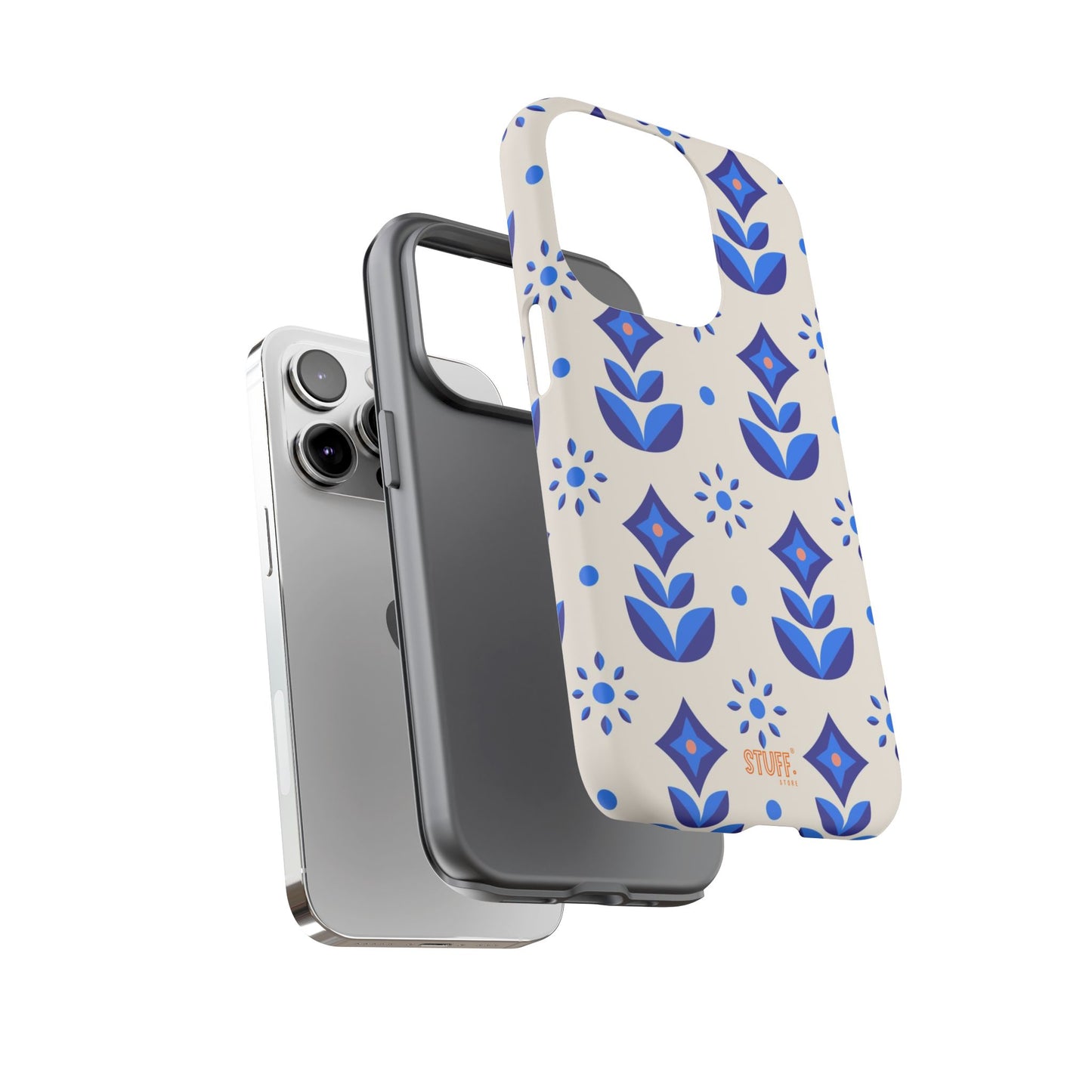 Floral Case | Coque résistante double protection avec Design Fleuri