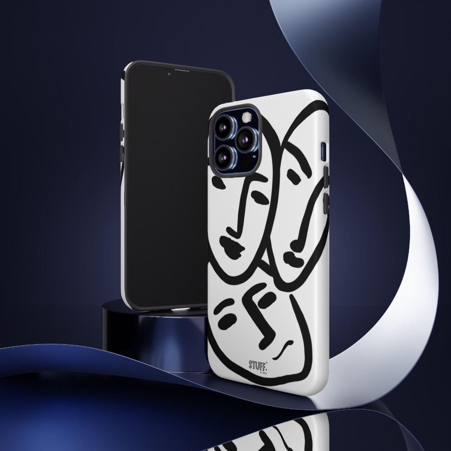 Les Trois Visages | Coque résistante double protection — inspiration Matisse