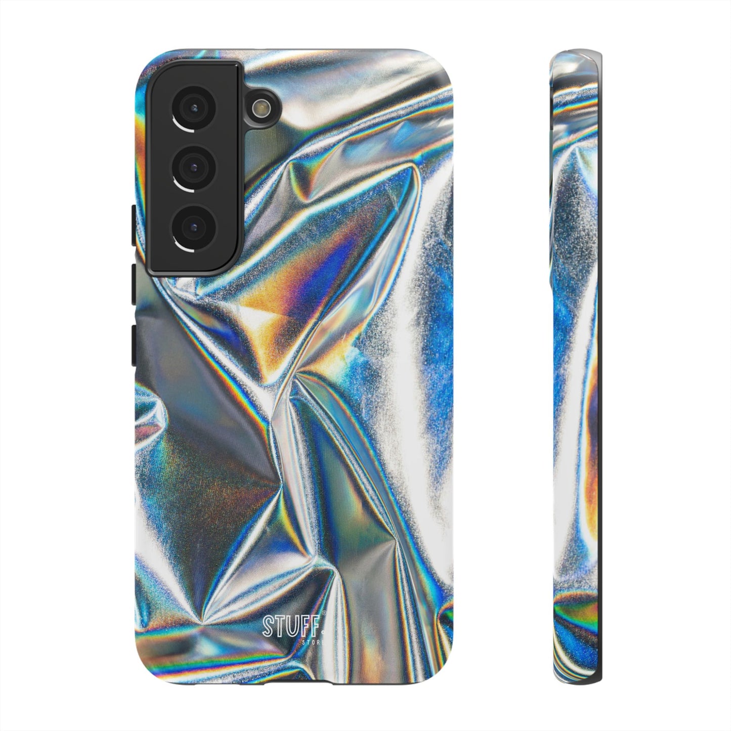 Metallic Case | Coque résistante double protection anti-choc - Effet Métallique