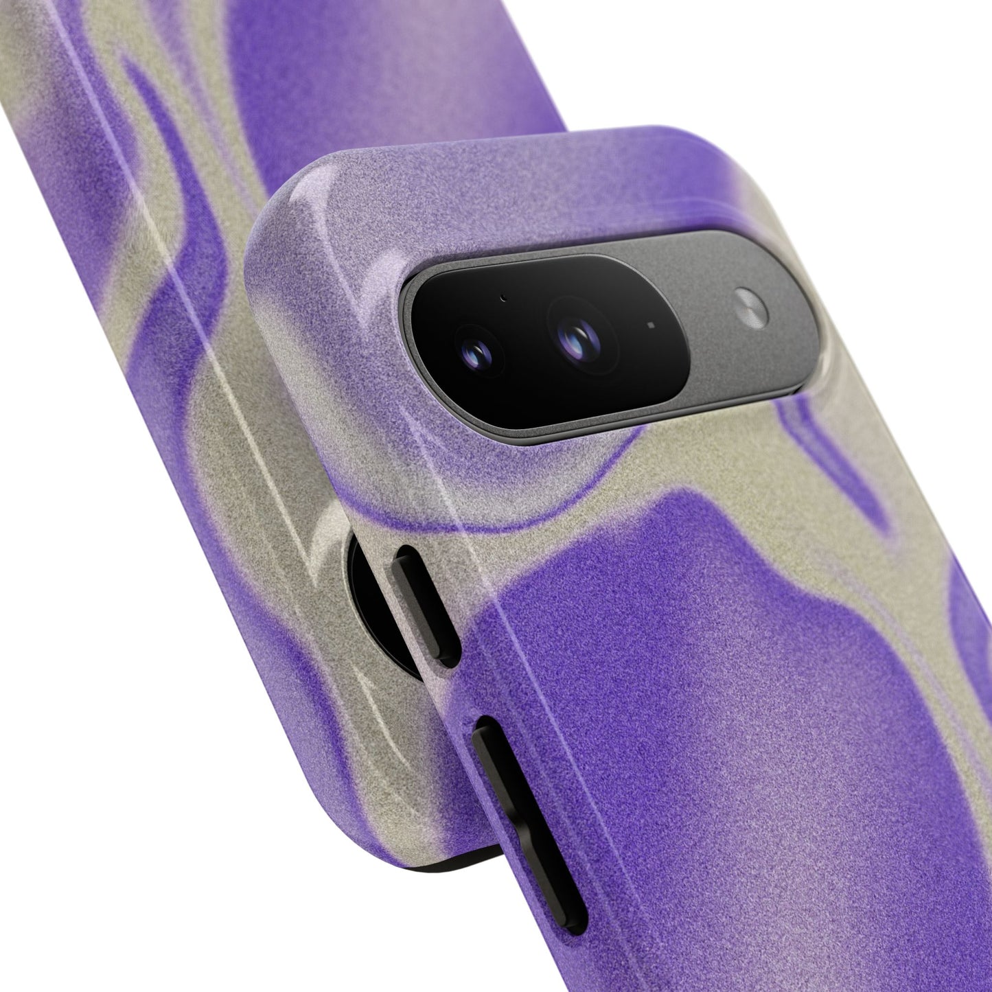 Swirly Case | Coque résistante double protection - Motif vague pourpre