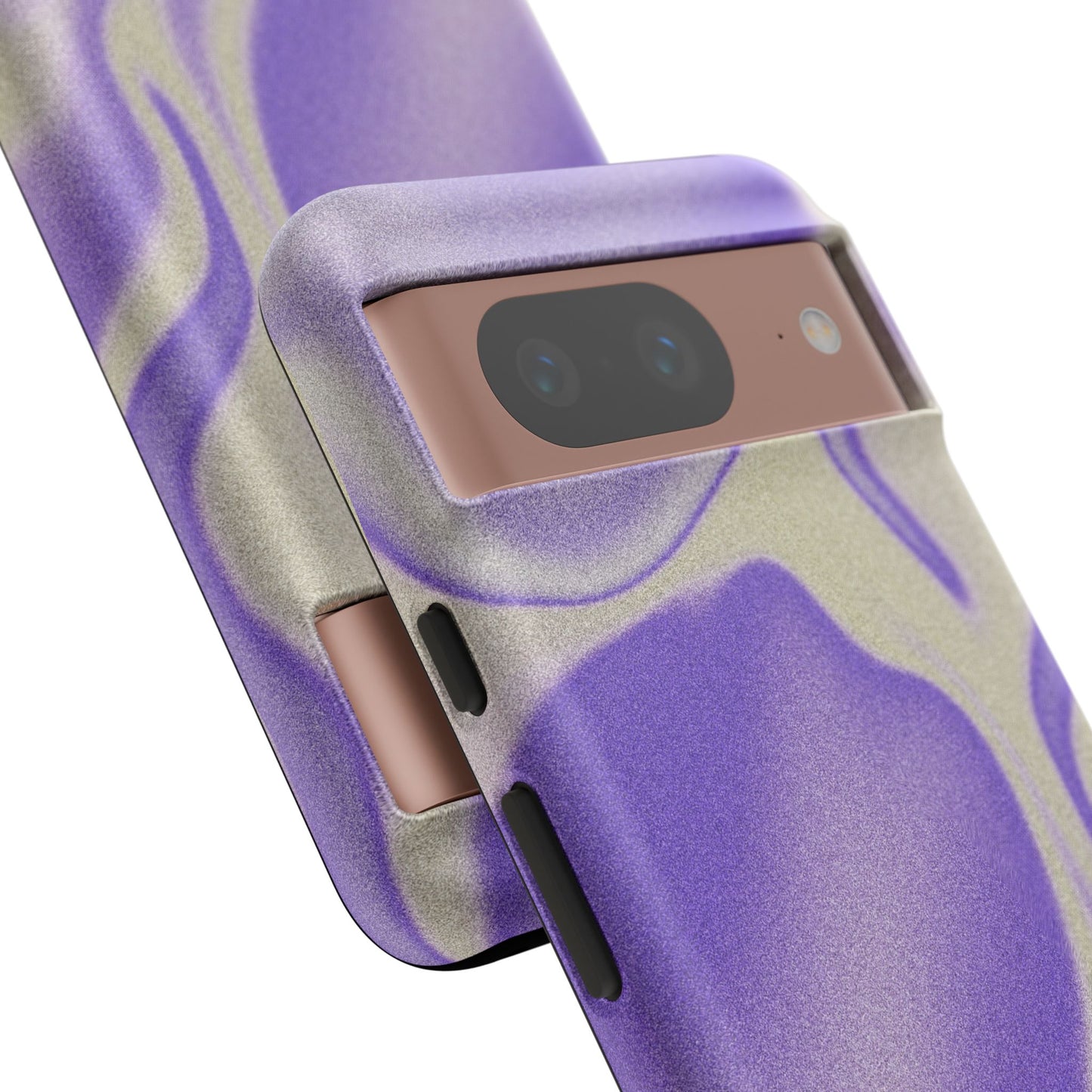 Swirly Case | Coque résistante double protection - Motif vague pourpre