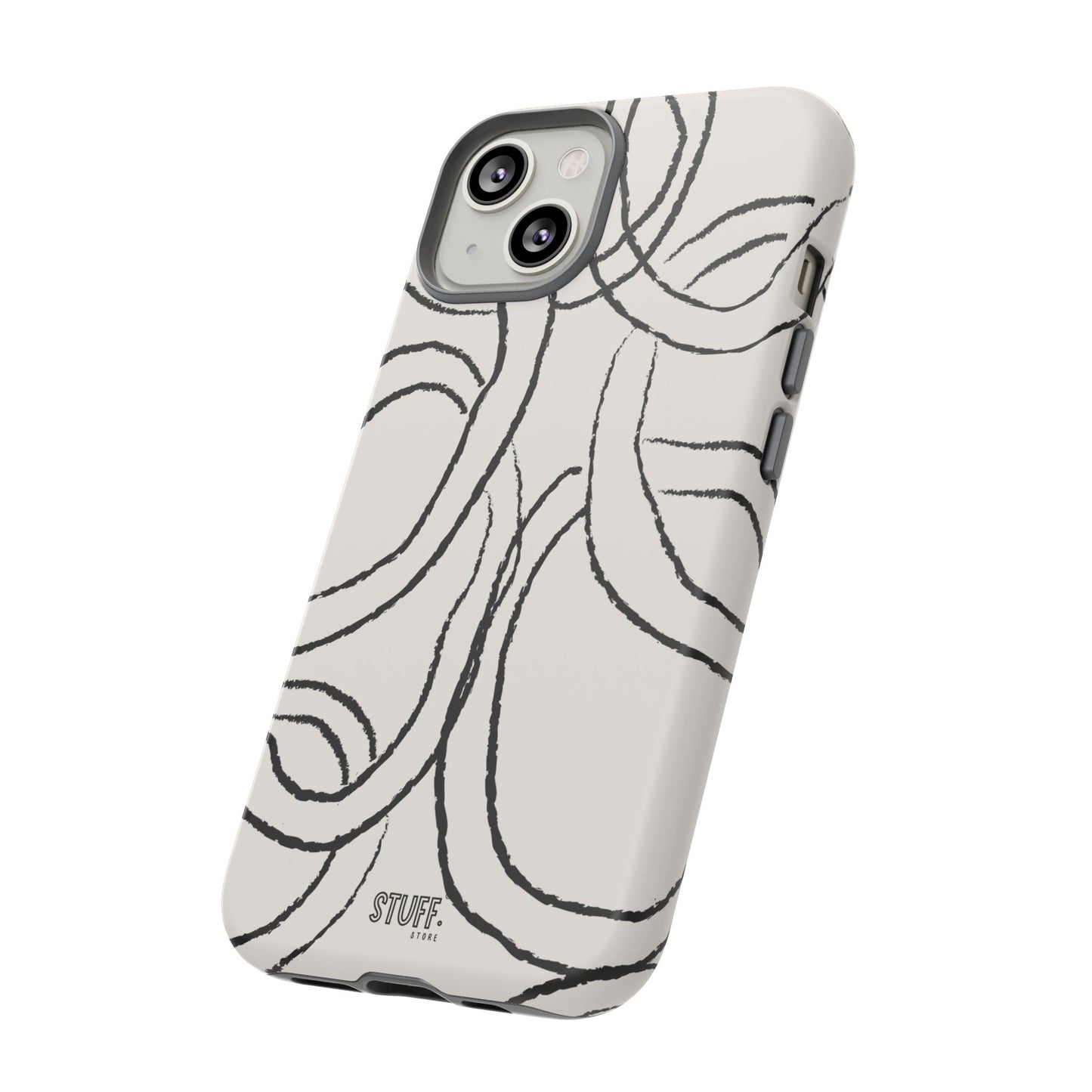 Doodly Case | Coque résistante double protection avec Design Gribouillis Minimaliste