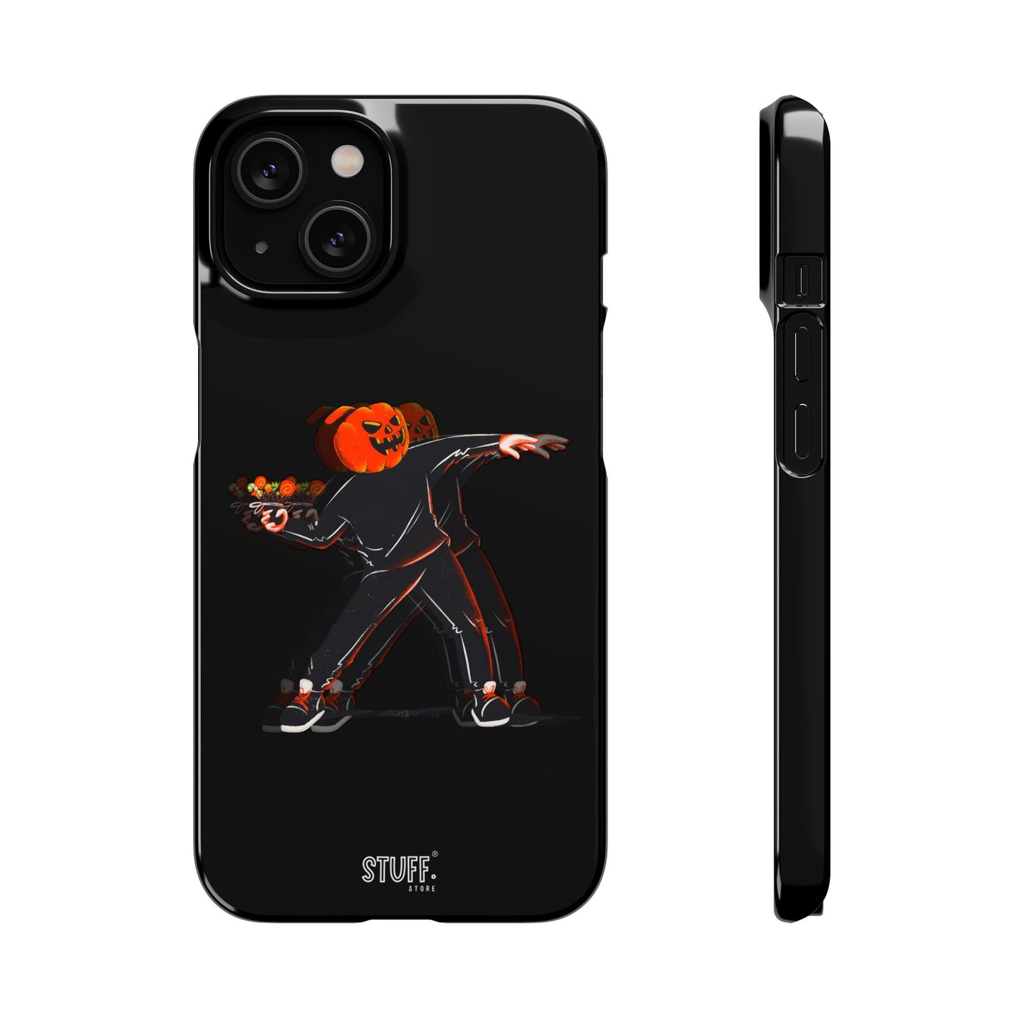 Pumpksy | Coque snap légère et résistante inspiration Banksy – Noir