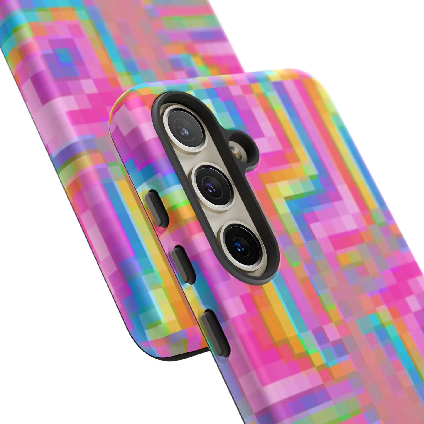 Pixel Case | Coque résistante double protection anti-choc - Motif pixels colorés