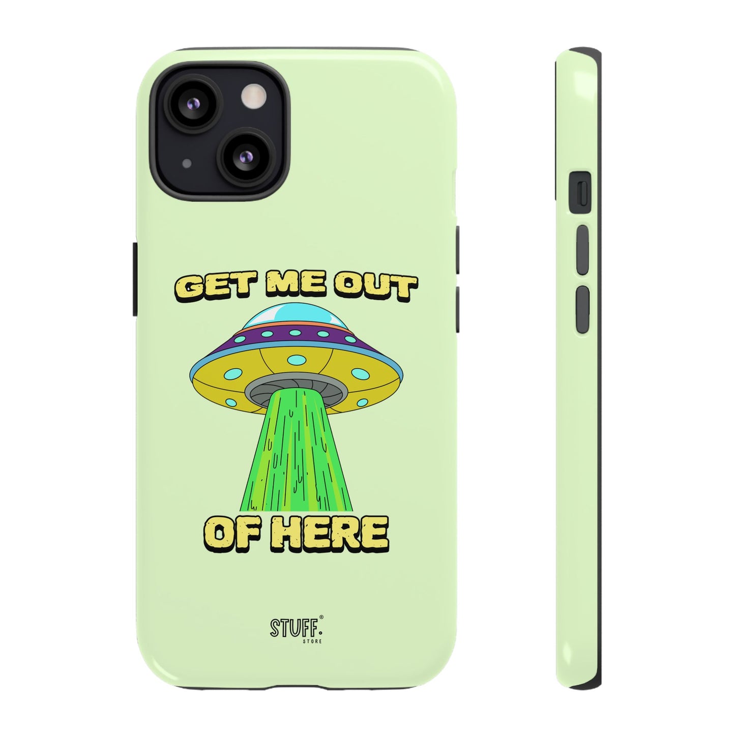 Get Me Out of Here | Coque résistante anti-choc — Vert Menthe