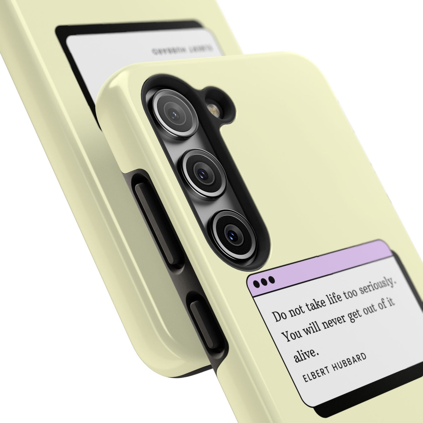 Window Case | Coque résistante à double protection avec citation – Design minimal & message puissant
