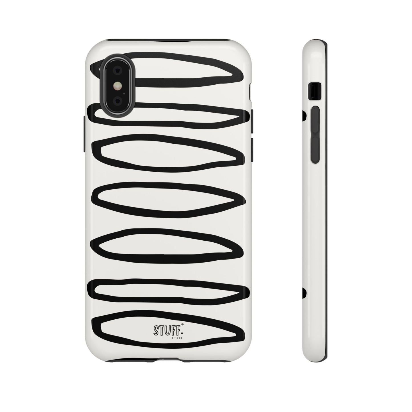 Loopy Case | Coque résistante double protection - Motif cercles abstraits