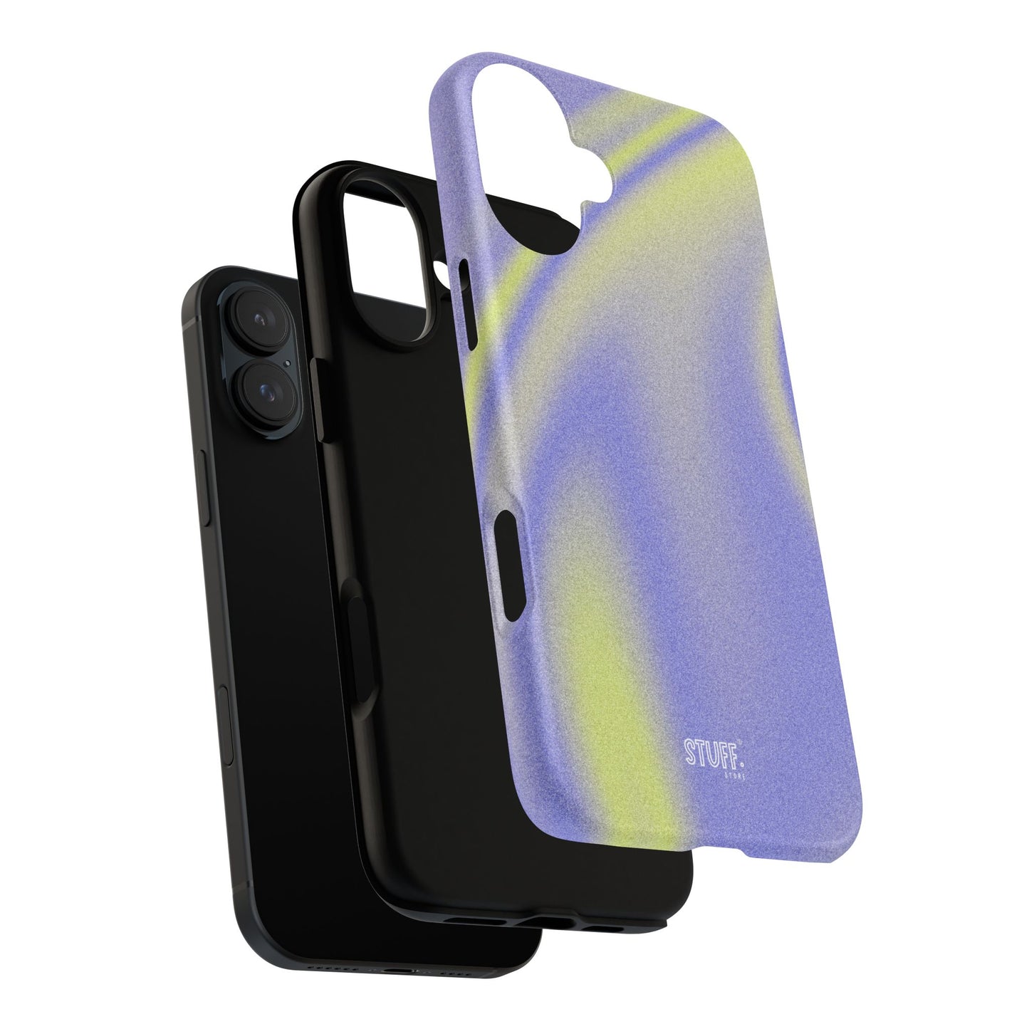 Vibrant Case | Coque résistante double protection anti-choc - Violet & Jaune