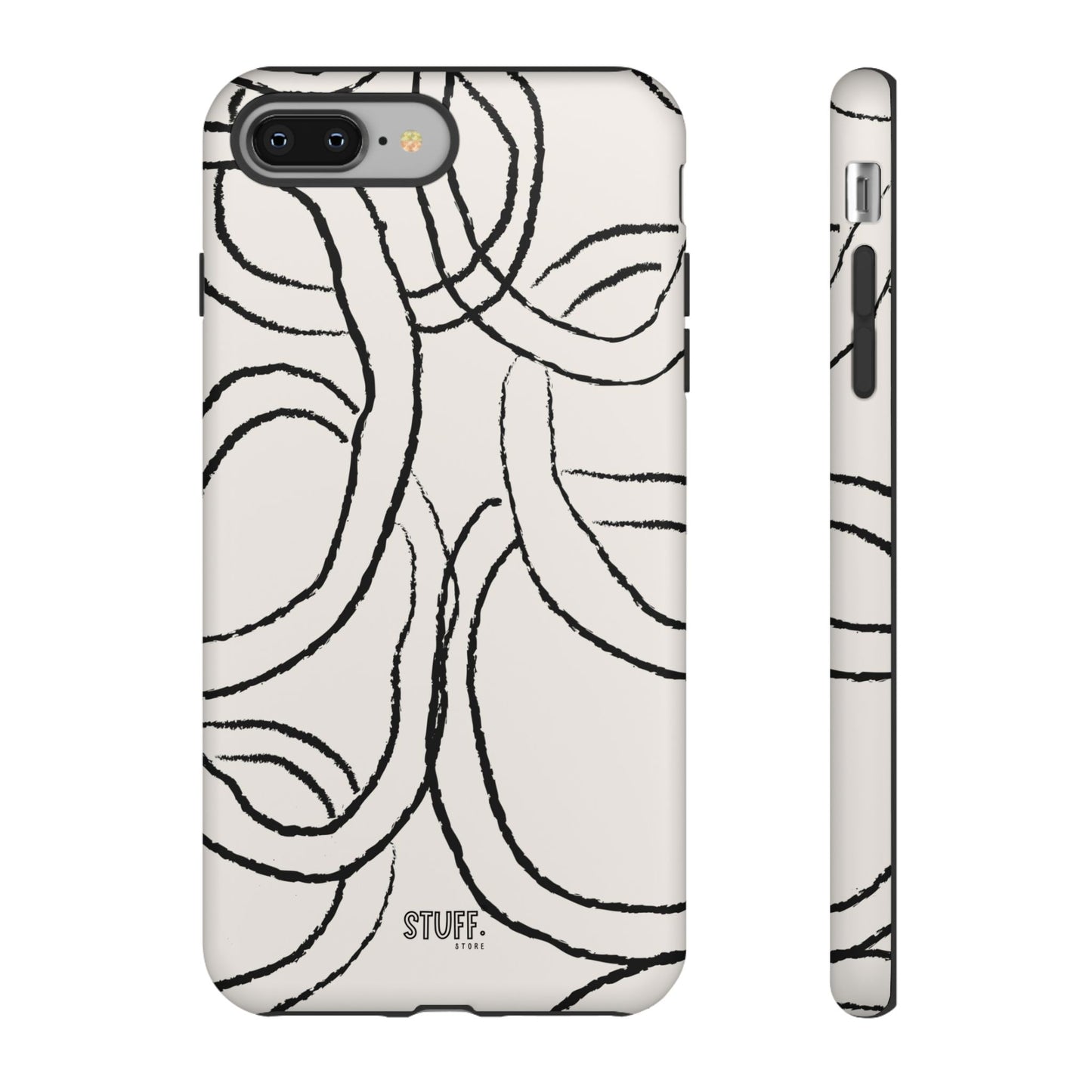 Doodly Case | Coque résistante double protection avec Design Gribouillis Minimaliste