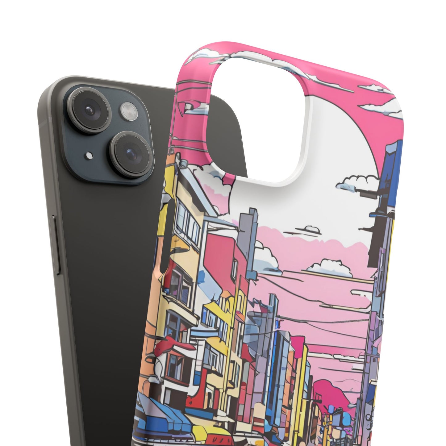 Pop Art Sunset | Coque snap légère et résistante inspiration Lichtenstein