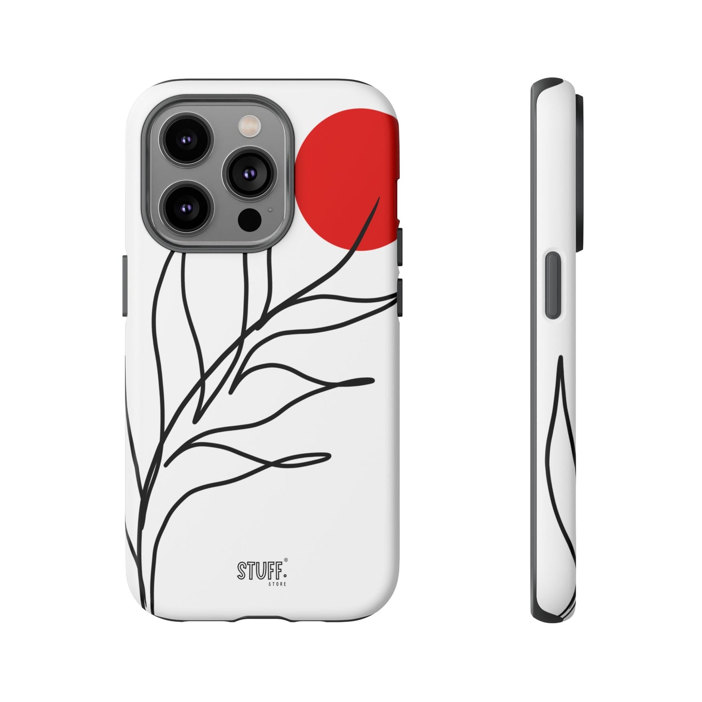 Red Sun Case | Coque résistante double protection avec Design Minimaliste