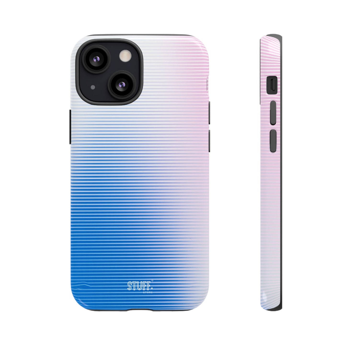 Gradient Case | Coque résistante double protection anti-choc - Dégradé Bleu & Rose