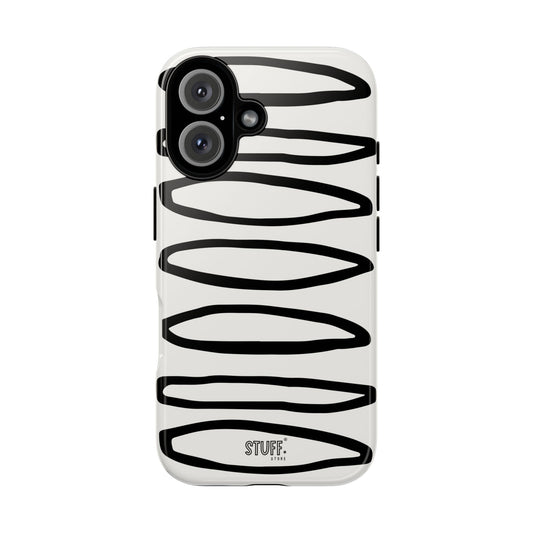 Loopy Case | Coque résistante double protection - Motif cercles abstraits