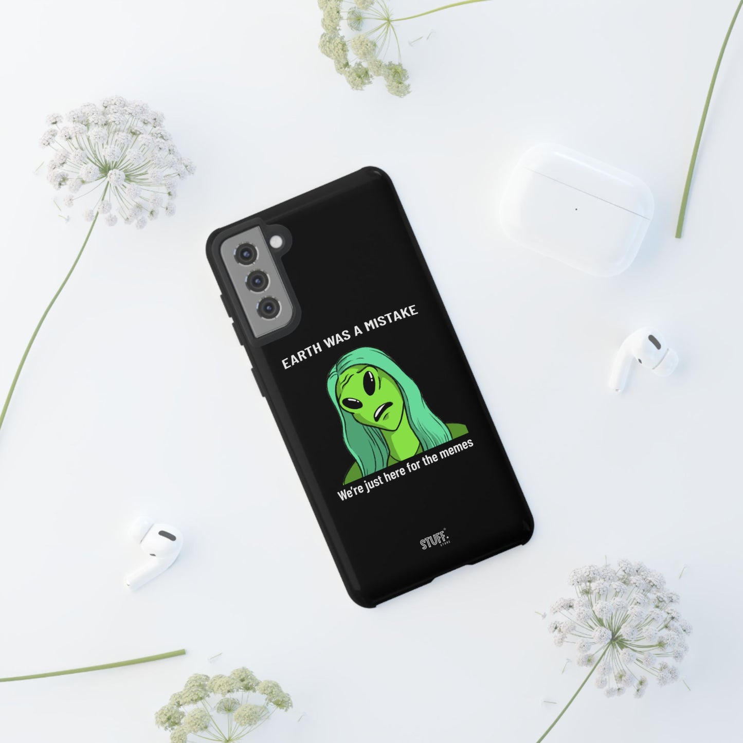Meme Liking Alien Case | Coque résistante double protection pour les amateurs de Pop Culture
