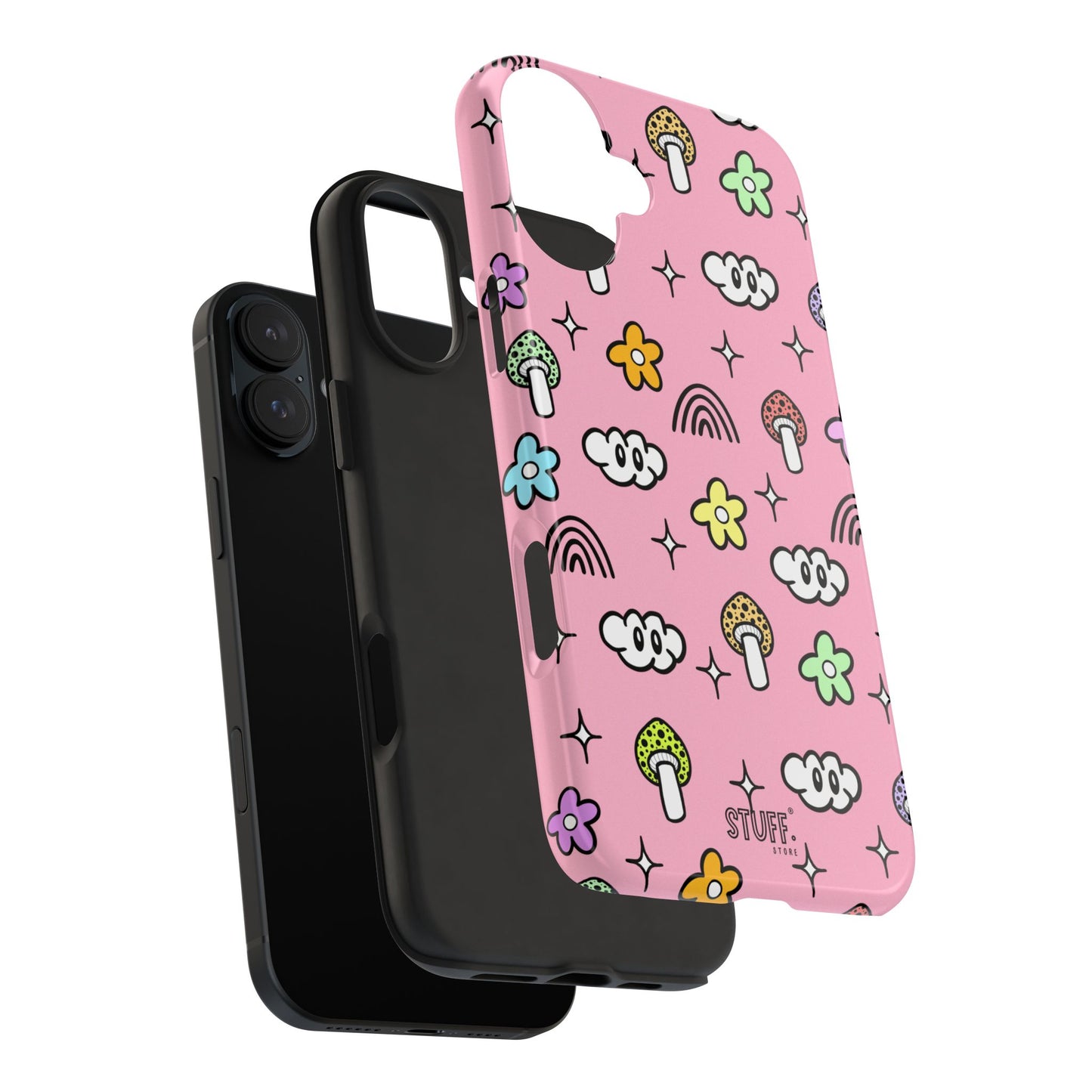 Pixie Case | Coque résistante double protection | Pixie Collection - Pink Matte Effect
