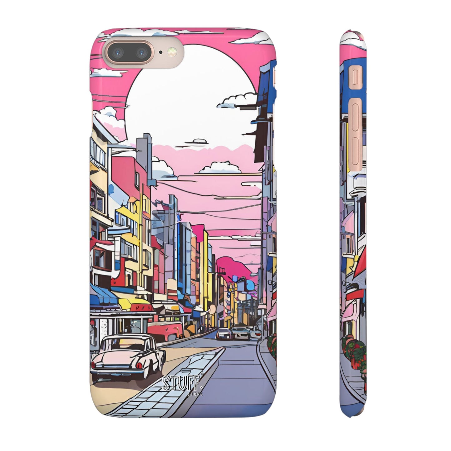 Pop Art Sunset | Coque snap légère et résistante inspiration Lichtenstein