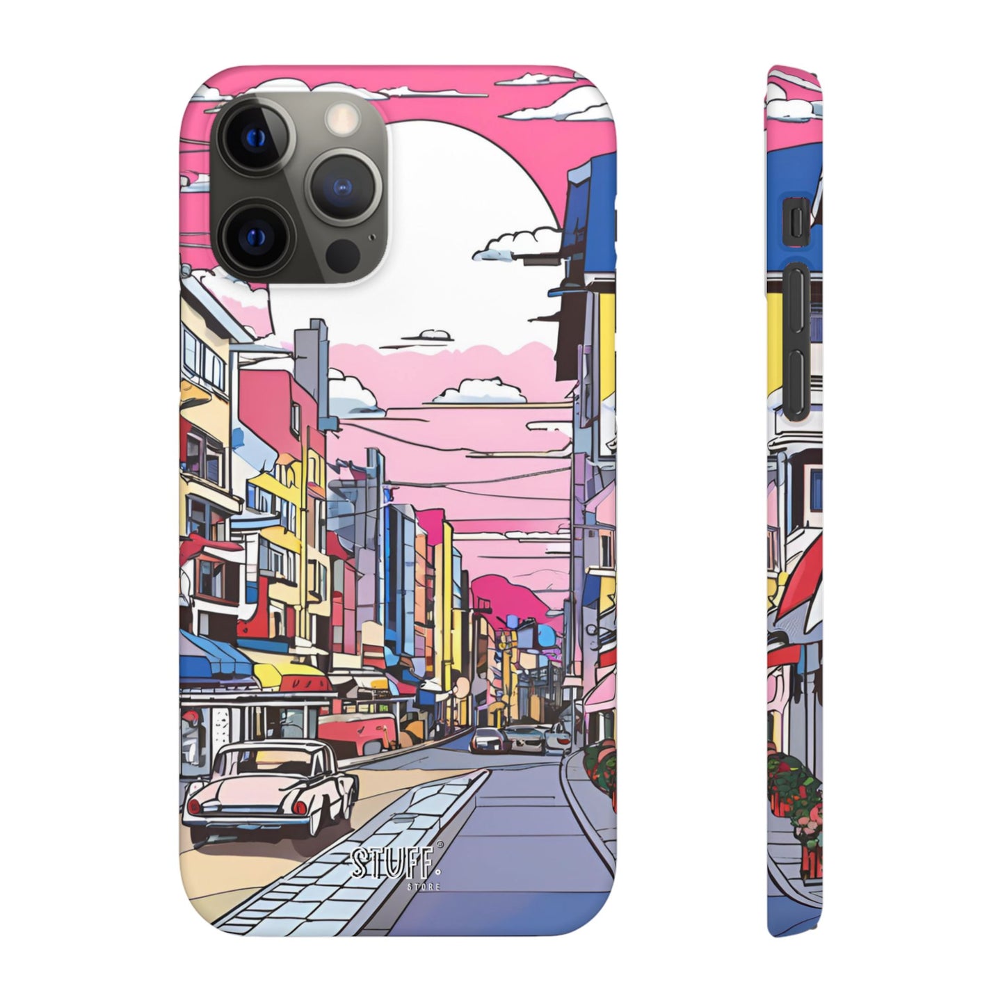 Pop Art Sunset | Coque snap légère et résistante inspiration Lichtenstein