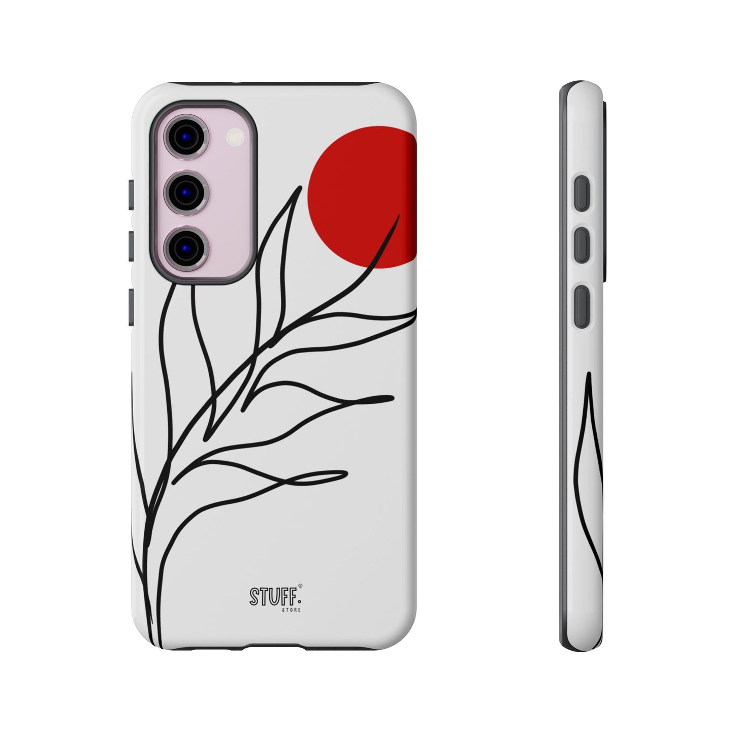 Red Sun Case | Coque résistante double protection avec Design Minimaliste