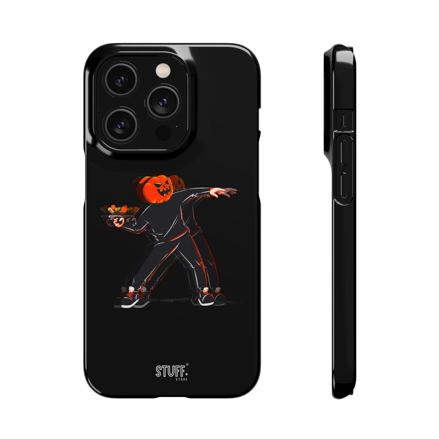 Pumpksy | Coque snap légère et résistante inspiration Banksy – Noir