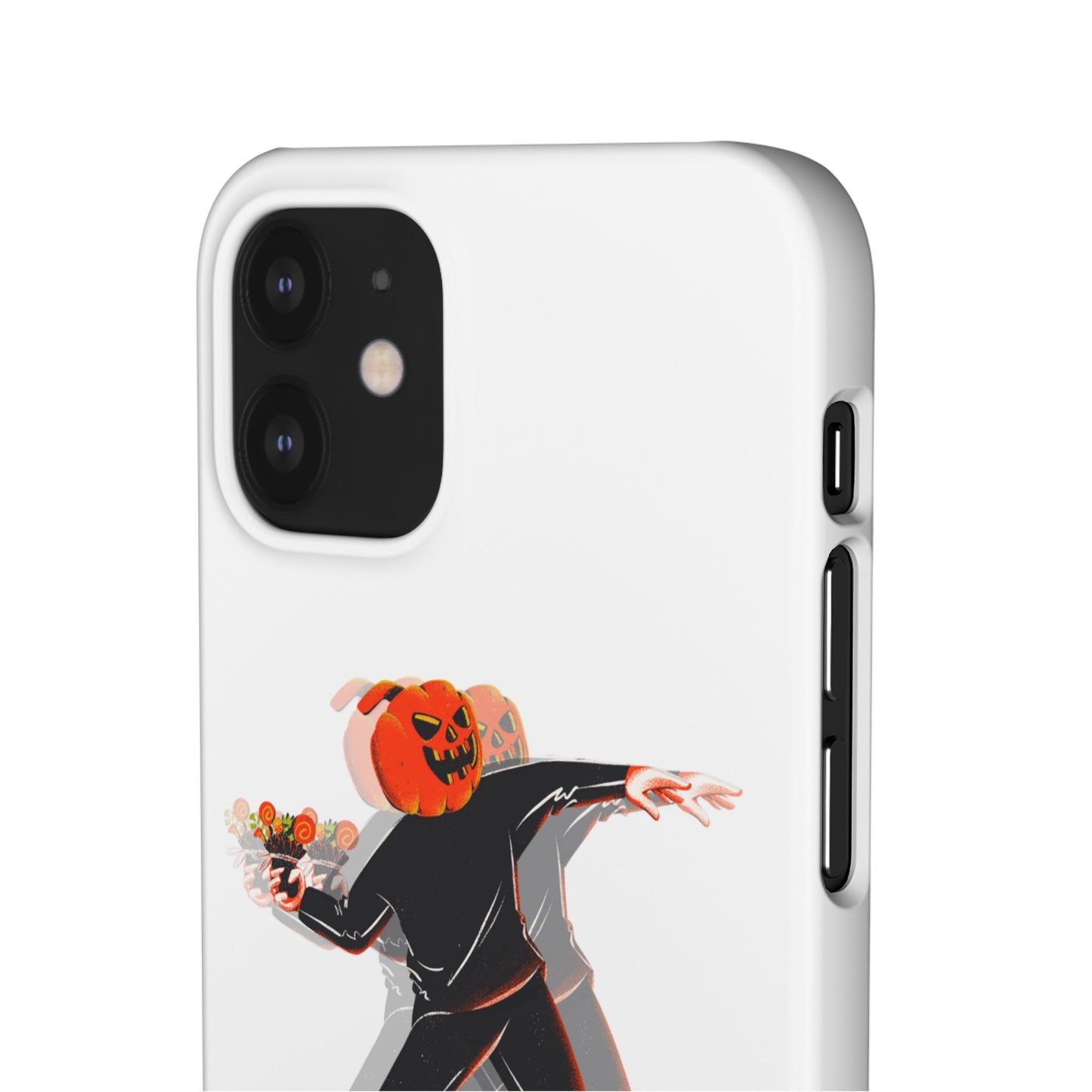 Pumpksy | Coque snap légère et résistante inspiration Banksy – Blanc
