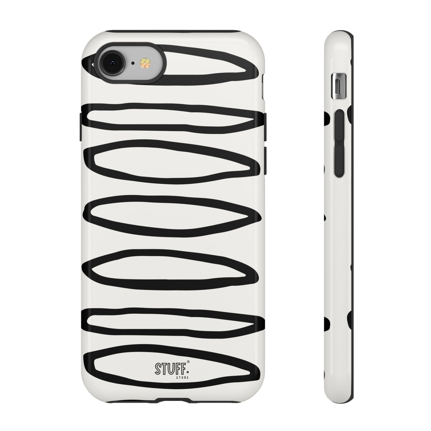 Loopy Case | Coque résistante double protection - Motif cercles abstraits