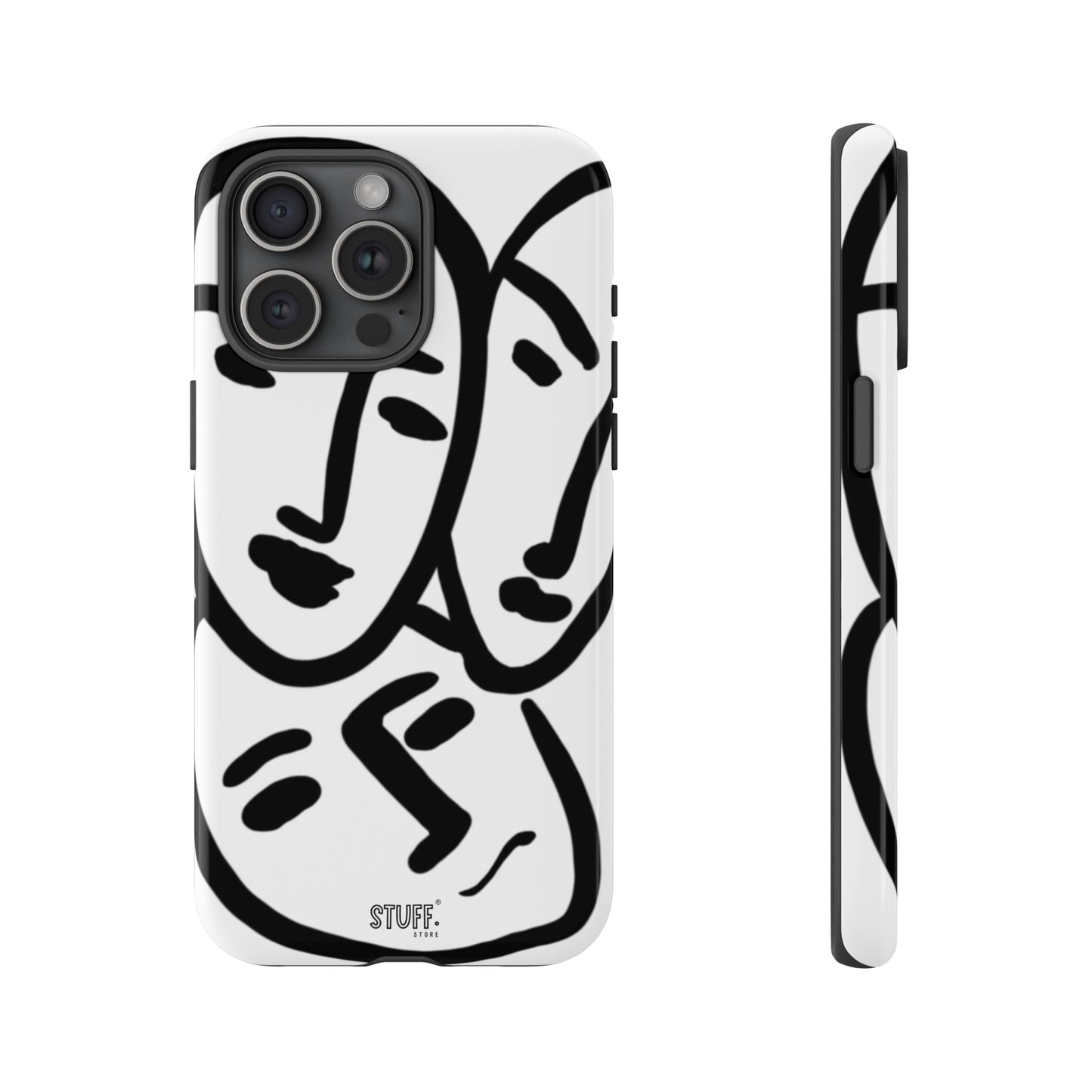 Les Trois Visages | Coque résistante double protection — inspiration Matisse