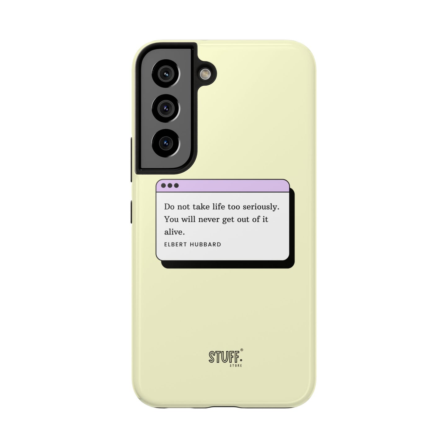 Window Case | Coque résistante à double protection avec citation – Design minimal & message puissant