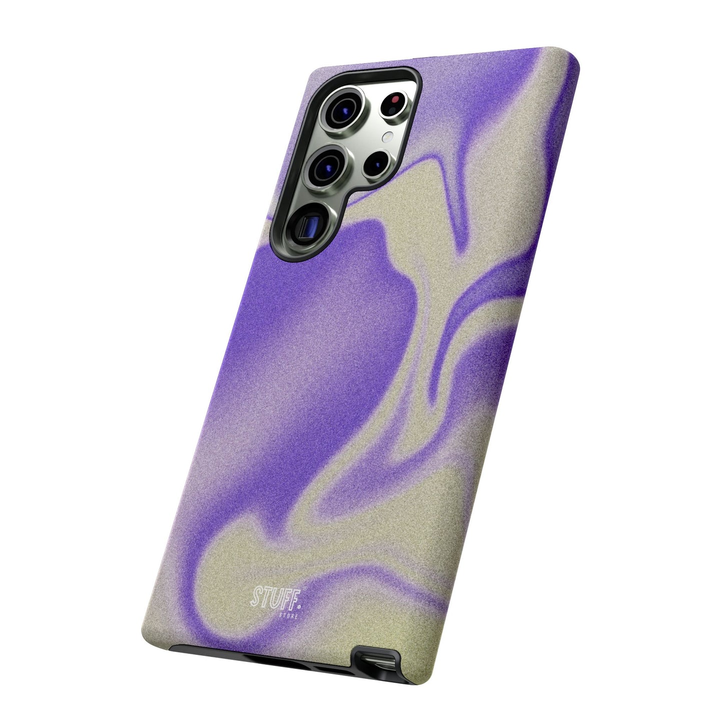 Swirly Case | Coque résistante double protection - Motif vague pourpre