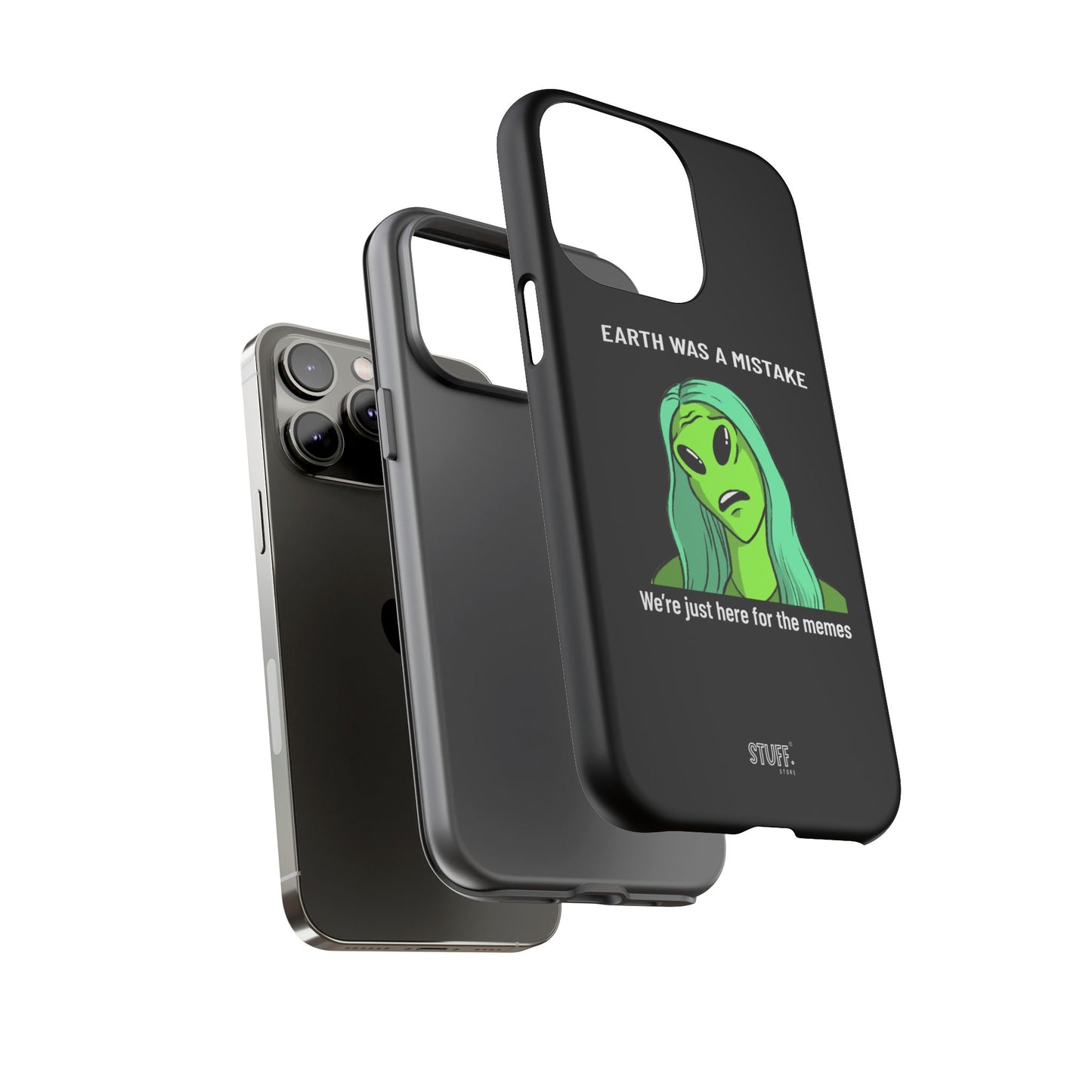 Meme Liking Alien Case | Coque résistante double protection pour les amateurs de Pop Culture