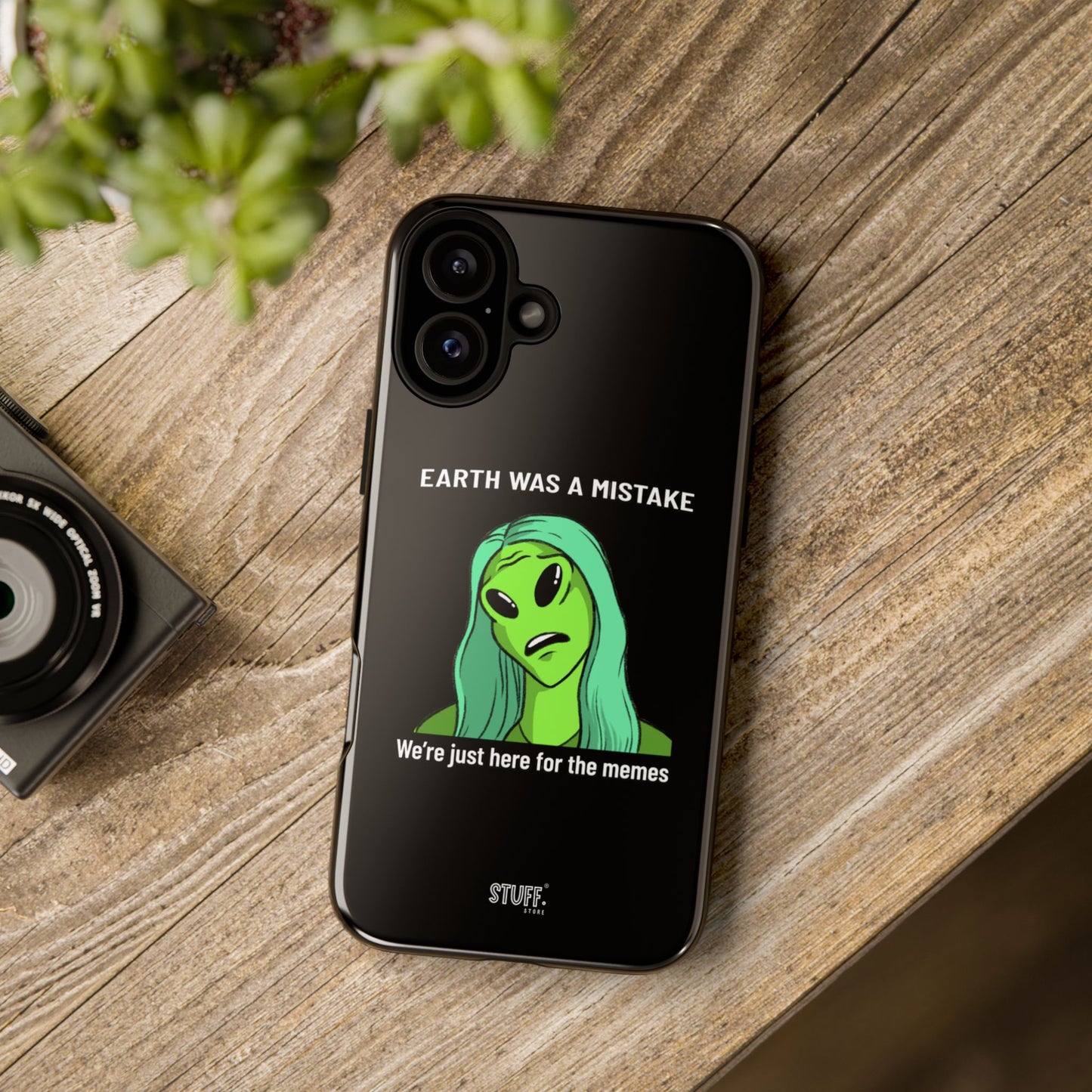 Meme Liking Alien Case | Coque résistante double protection pour les amateurs de Pop Culture