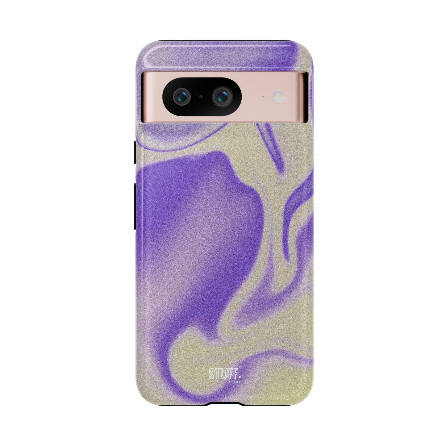 Swirly Case | Coque résistante double protection - Motif vague pourpre