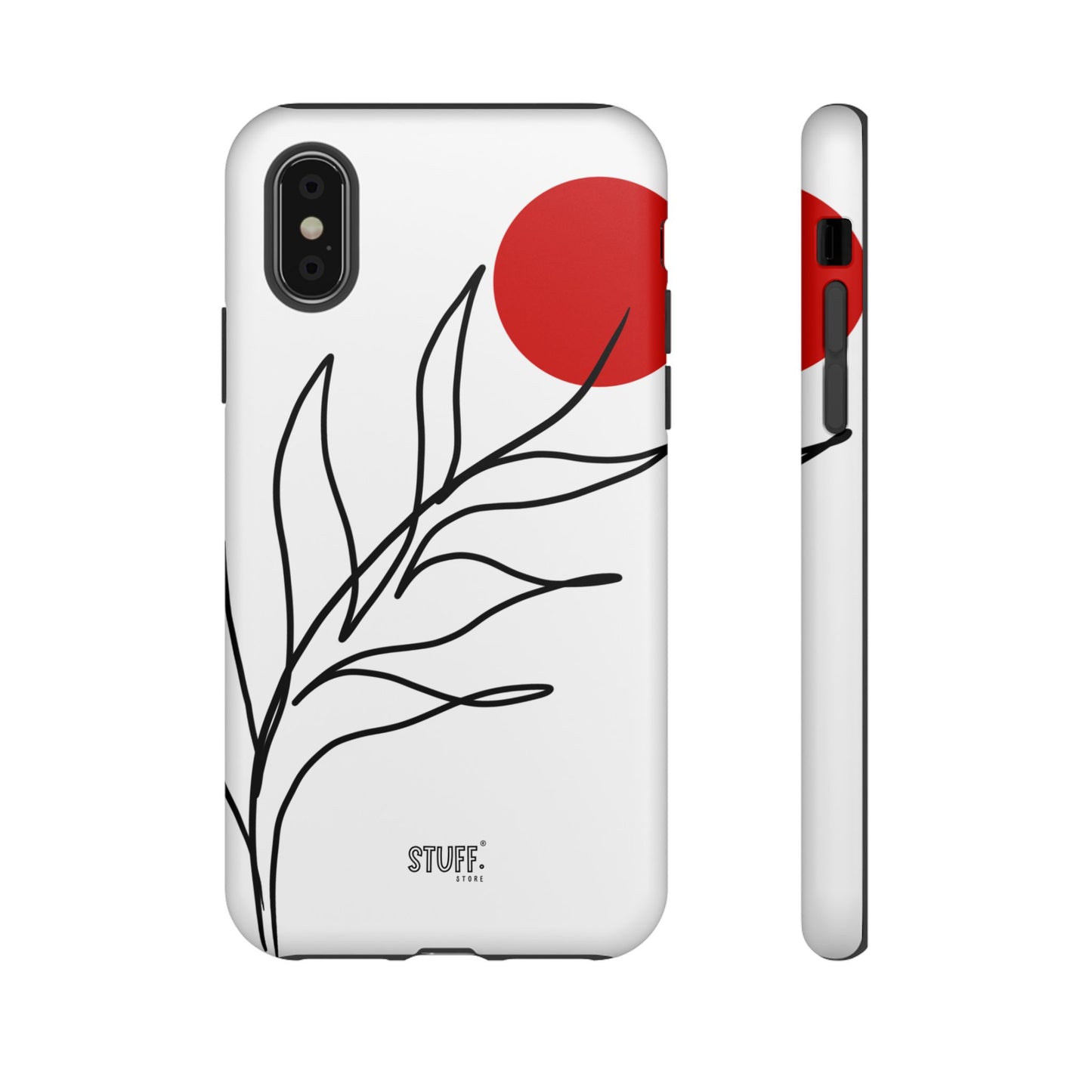 Red Sun Case | Coque résistante double protection avec Design Minimaliste