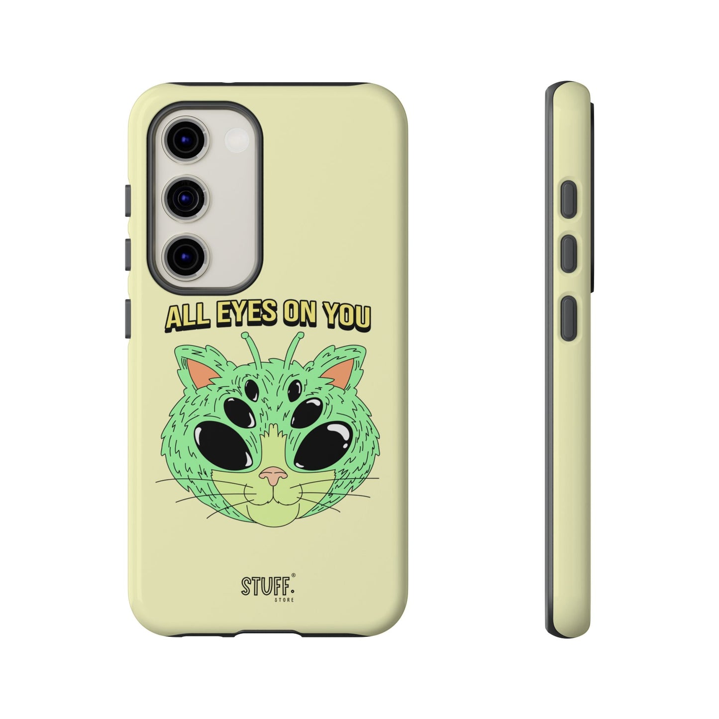 All Eyes on You Case | Coque résistante double protection avec Design Alien drôle
