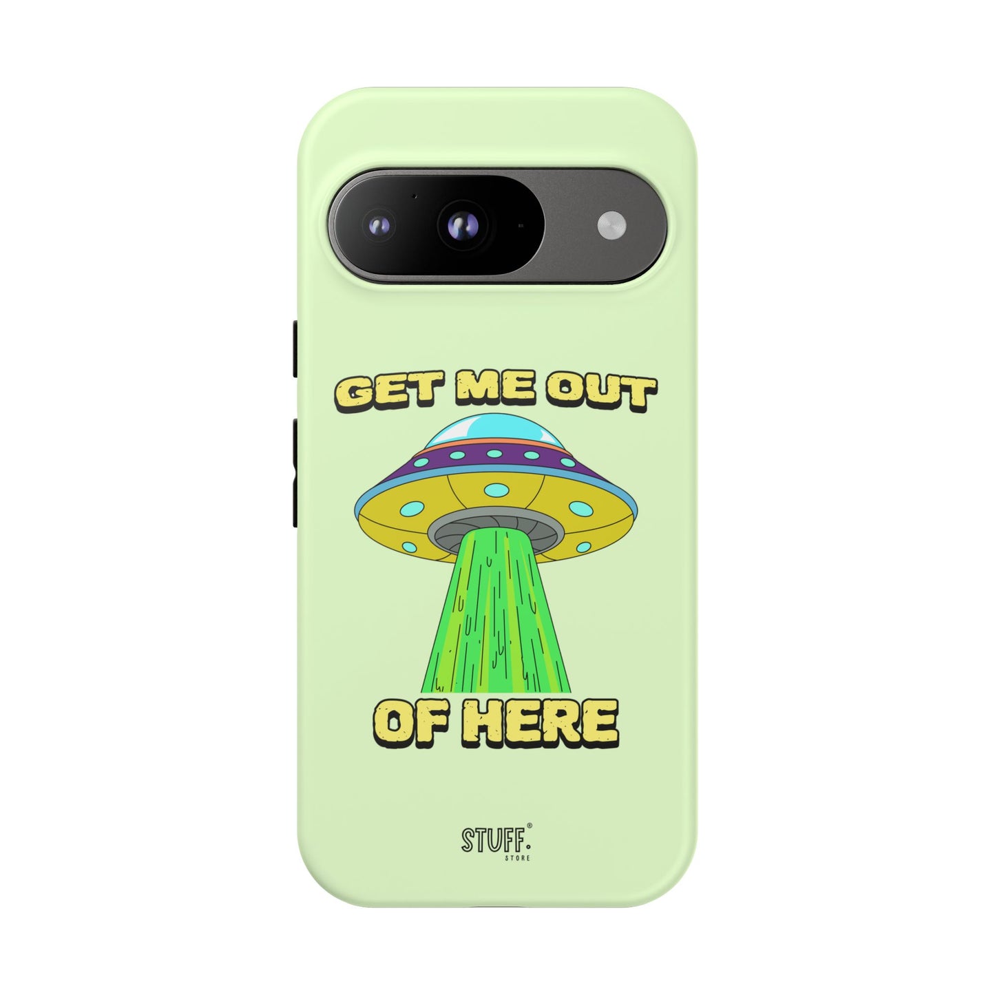 Get Me Out of Here | Coque résistante anti-choc — Vert Menthe