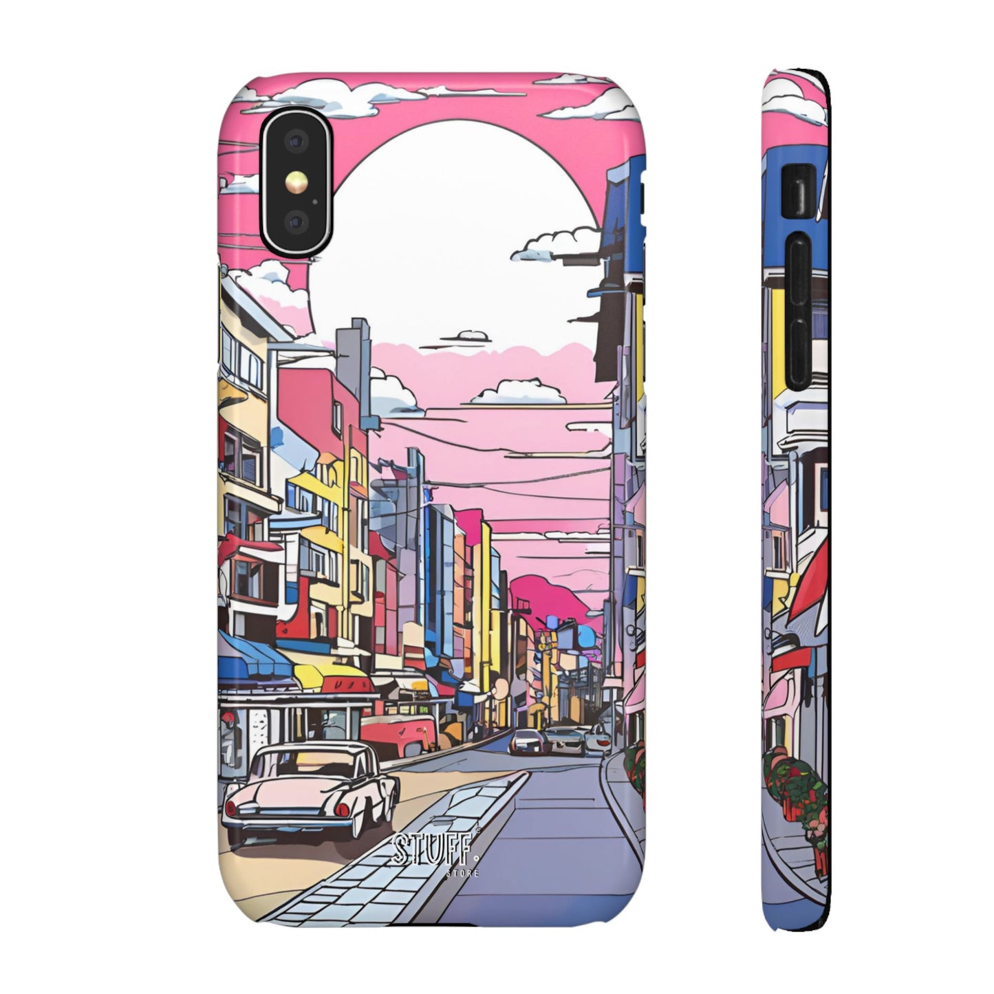 Pop Art Sunset | Coque snap légère et résistante inspiration Lichtenstein