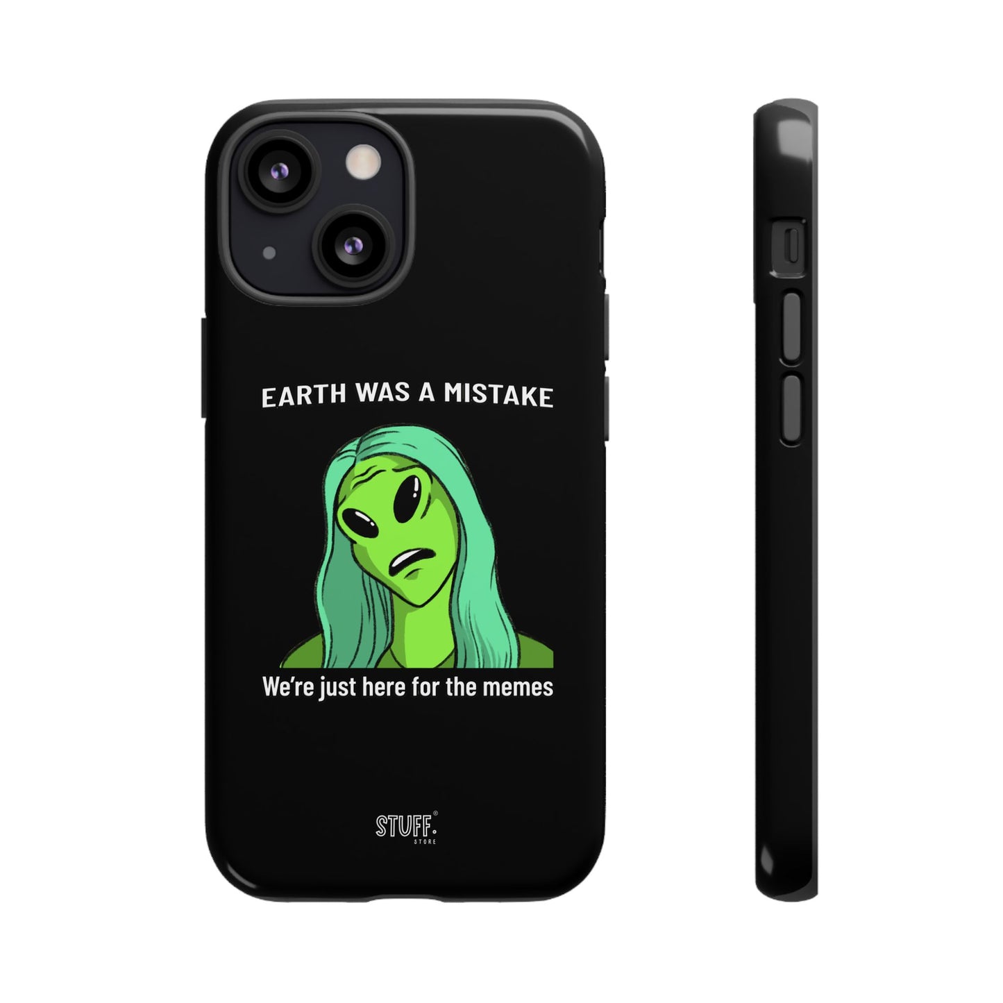 Meme Liking Alien Case | Coque résistante double protection pour les amateurs de Pop Culture