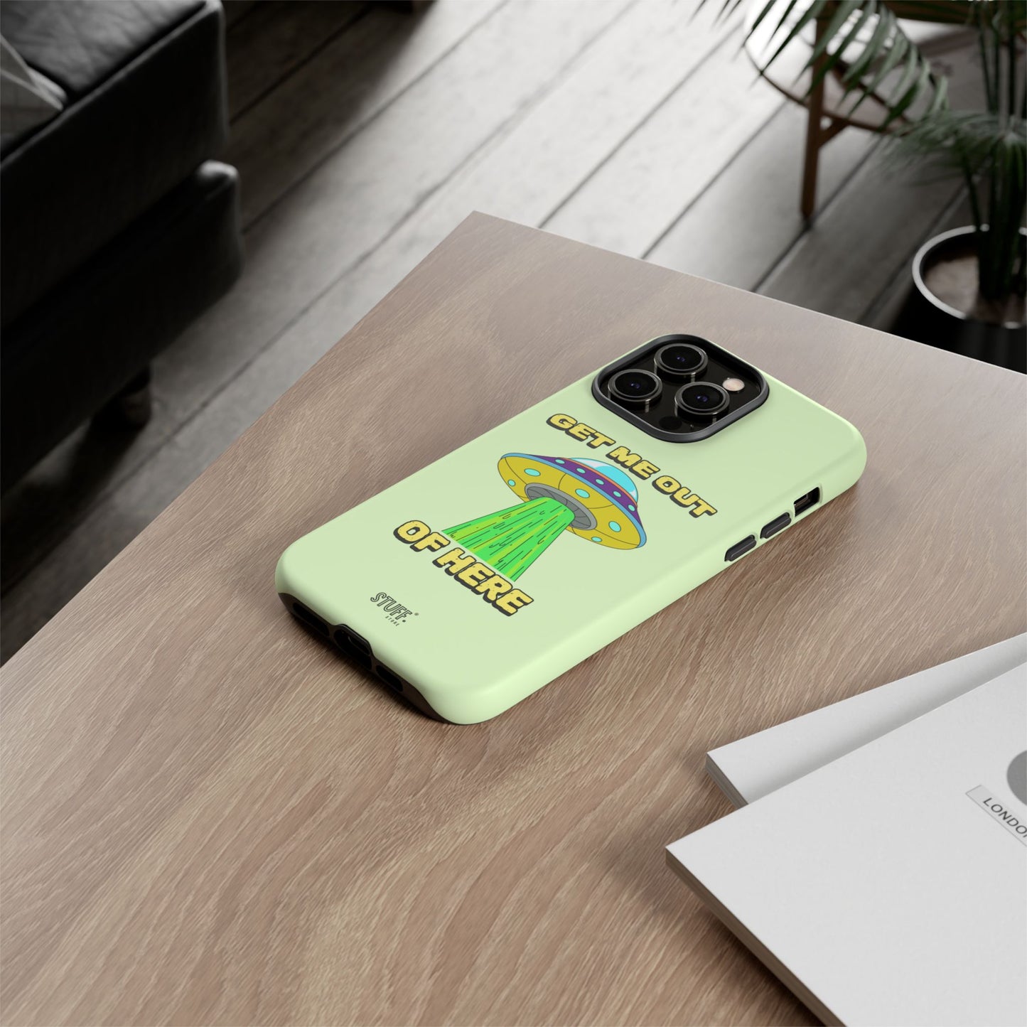Get Me Out of Here | Coque résistante anti-choc — Vert Menthe