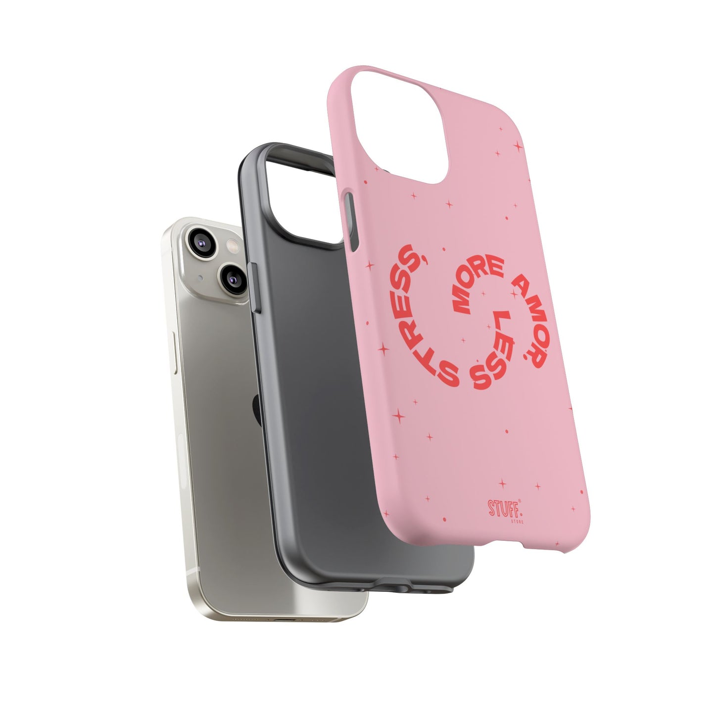 More Amor Case | Coque résistante double protection avec phrase Bienveillante