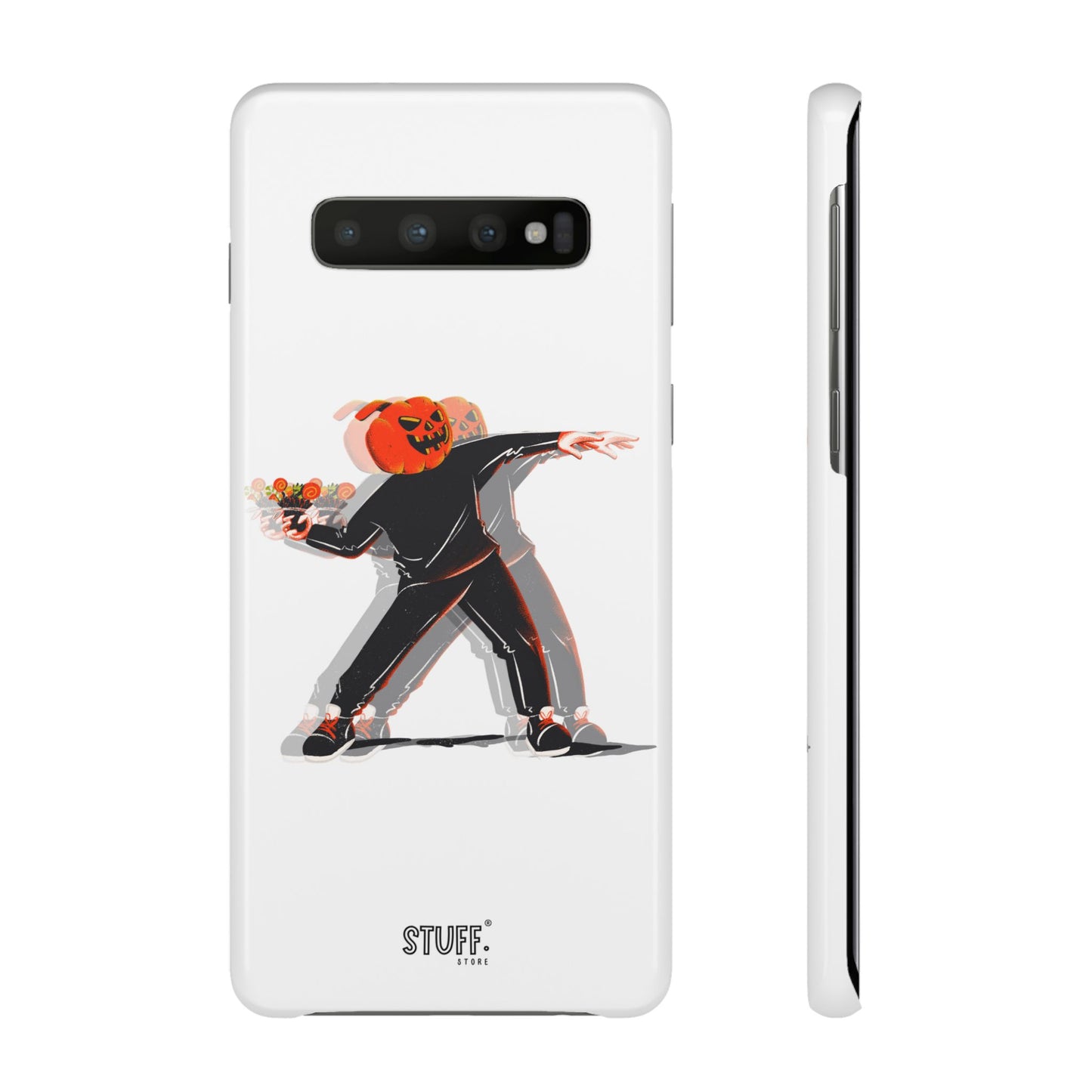 Pumpksy | Coque snap légère et résistante inspiration Banksy – Blanc