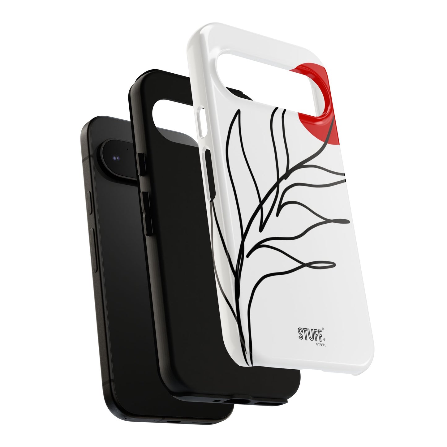 Red Sun Case | Coque résistante double protection avec Design Minimaliste