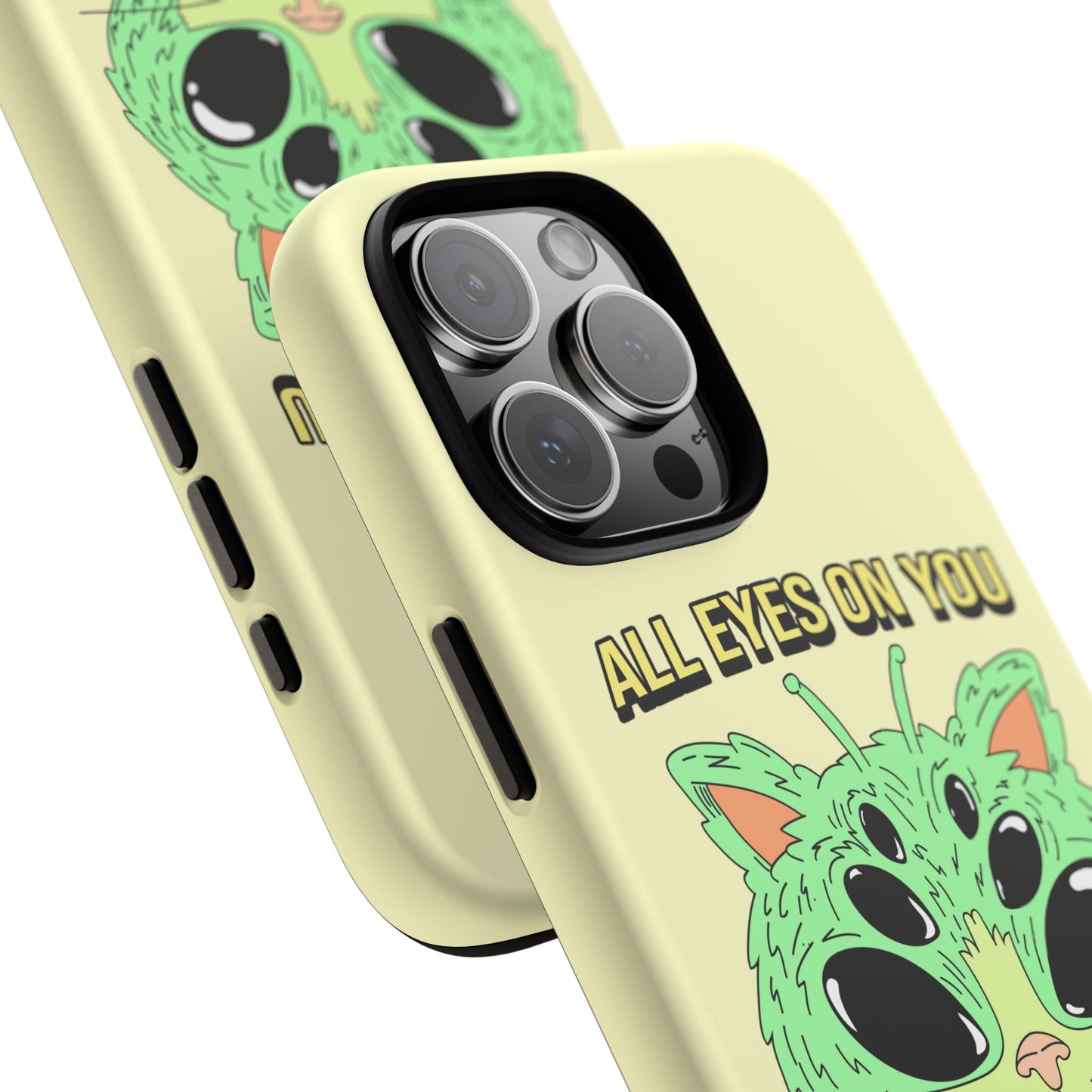 All Eyes on You Case | Coque résistante double protection avec Design Alien drôle