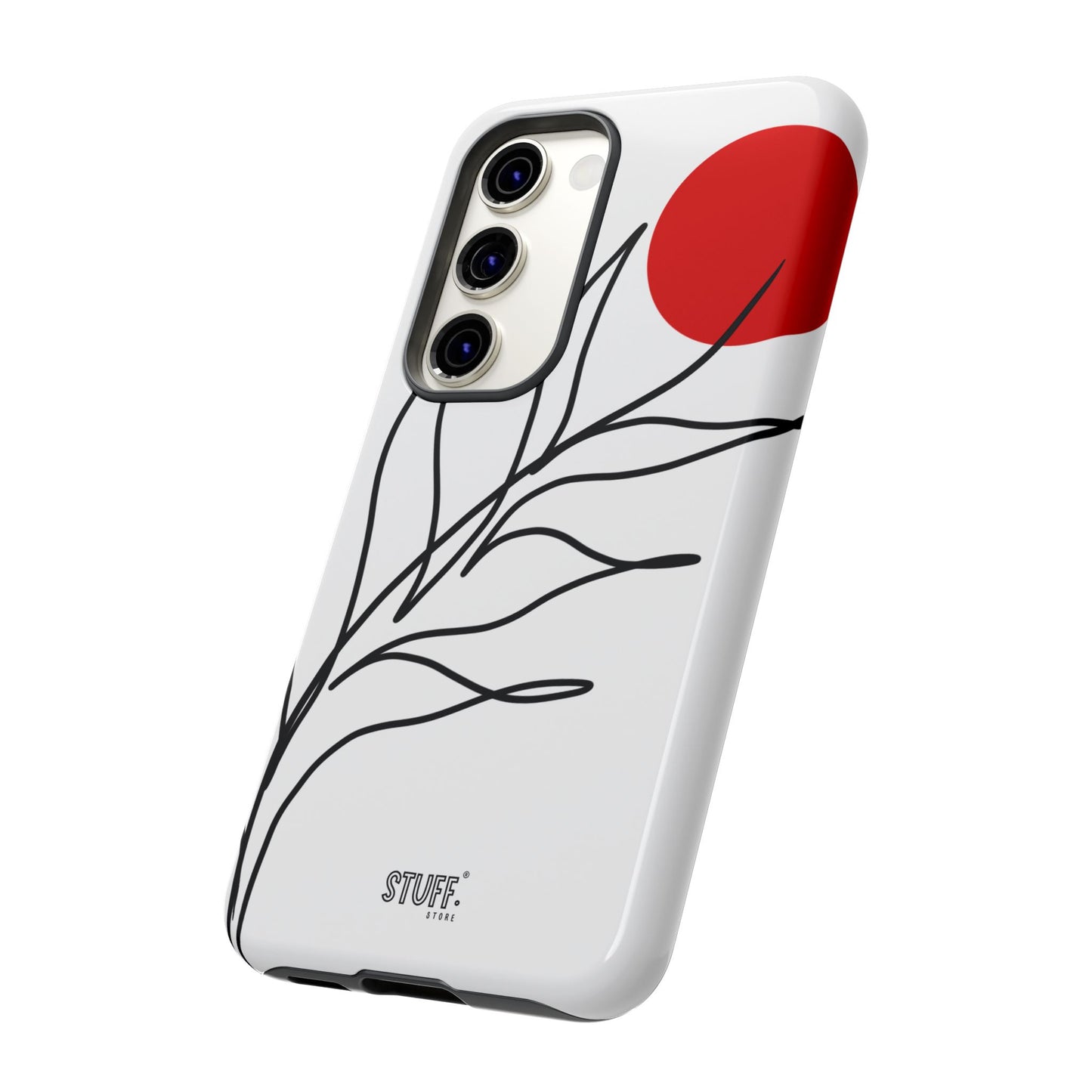 Red Sun Case | Coque résistante double protection avec Design Minimaliste