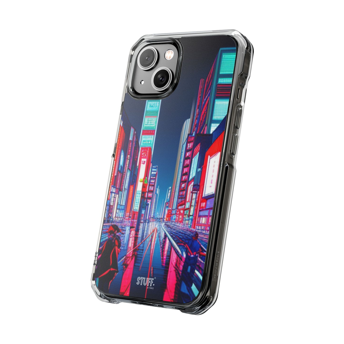 Cyber City Case | Coque transparente magnétique antichoc compatible MagSafe®