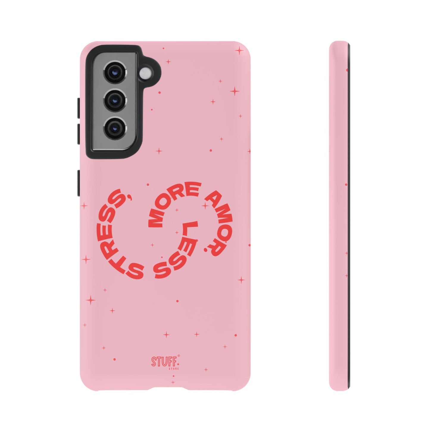 More Amor Case | Coque résistante double protection avec phrase Bienveillante