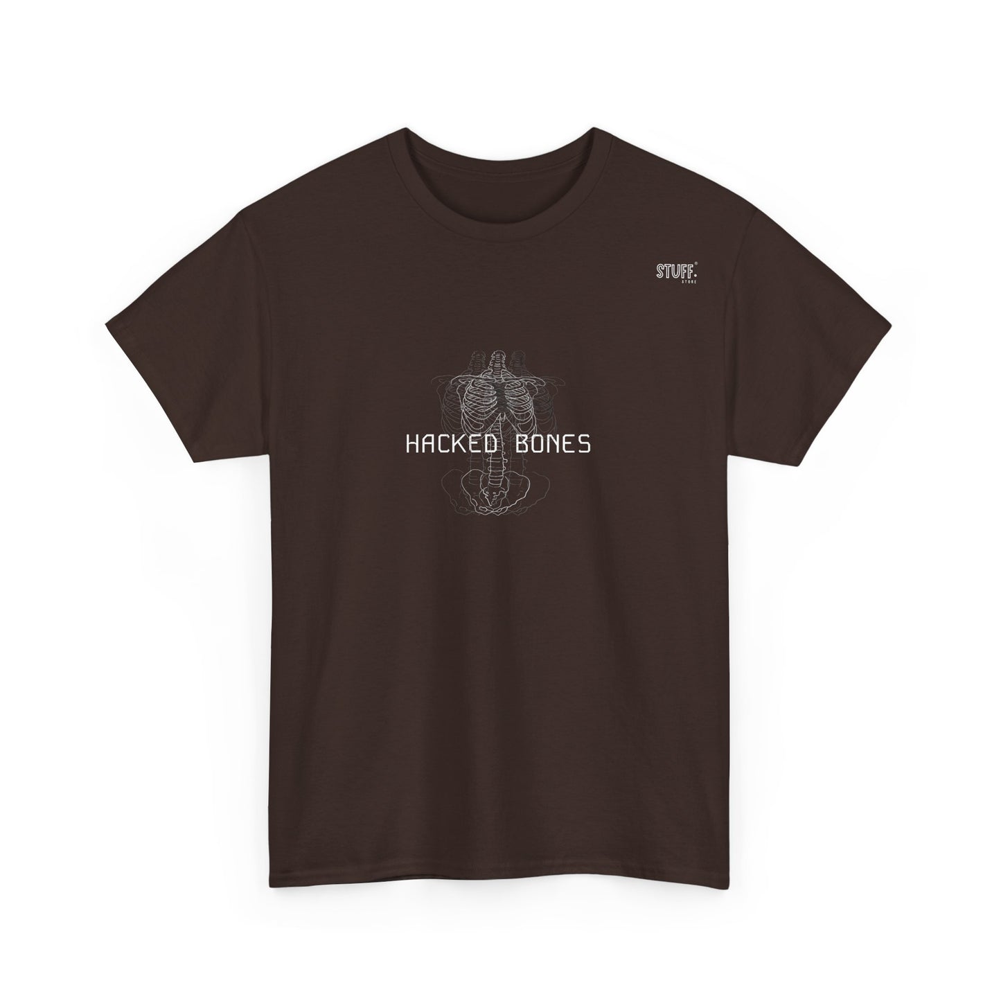 hacked bones heavy cotton tee