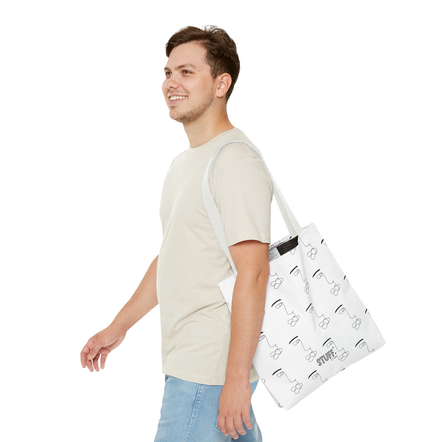 He’s Art Tote Bag | Sac cabas résistant et durable avec design one-line