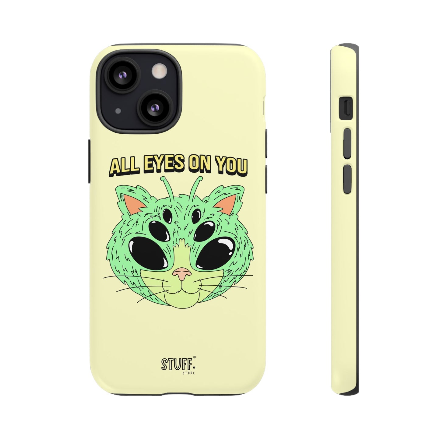 All Eyes on You Case | Coque résistante double protection avec Design Alien drôle