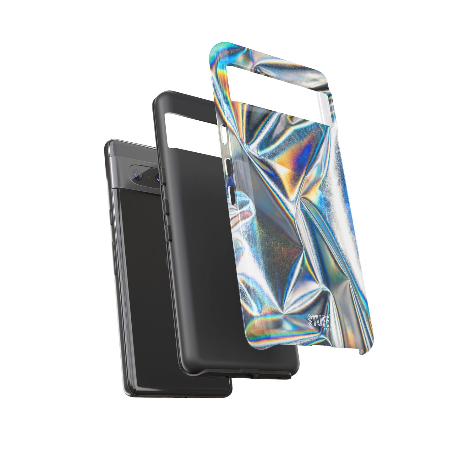 Metallic Case | Coque résistante double protection anti-choc - Effet Métallique