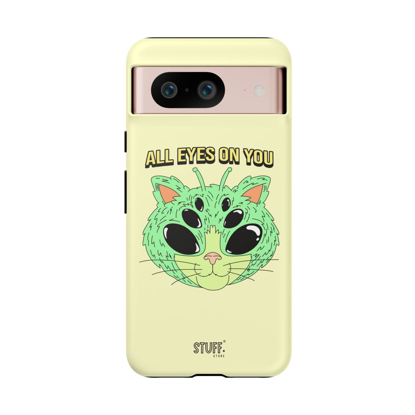 All Eyes on You Case | Coque résistante double protection avec Design Alien drôle